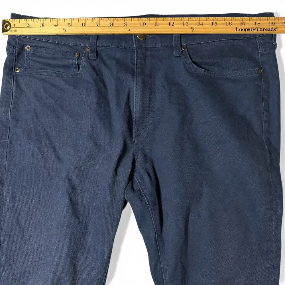 J.Crew 484 Slim Fit Bergen 5-Pocket Pants Mens Actual Size 37x32 Garment Dyed